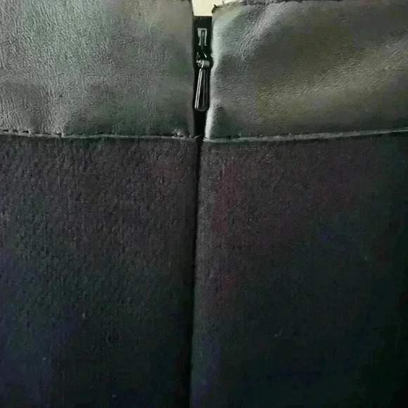 THE KOOPIES 38 BLACK FAUX LEATHER‎ BUCKLE TRIM MOB WIFE GRUNGE FLIRTY DRESS. - Picture 3 of 9